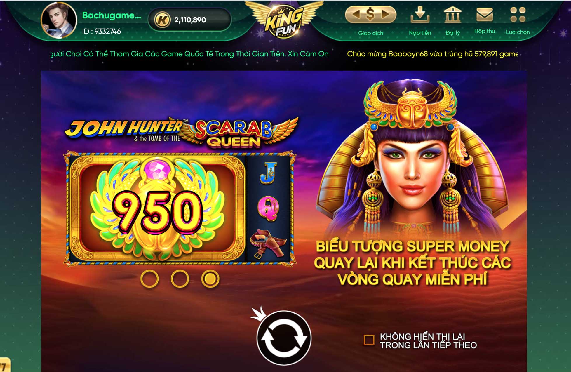 Kingfun: Hướng dẫn chơi slot game Thợ Săn John