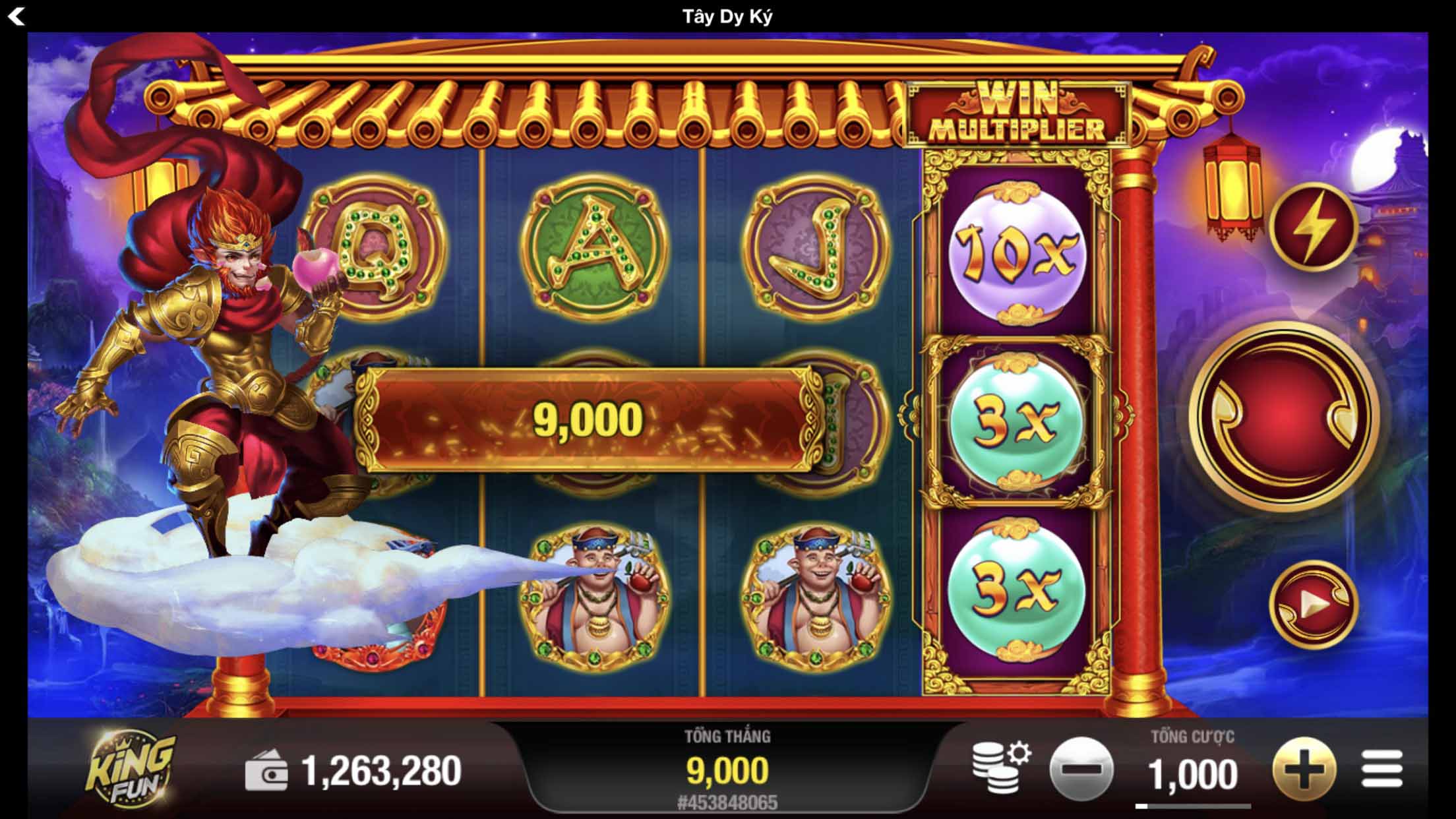 Kingfun: Hướng dẫn chơi Slot game đổi thưởng Tây Du Ký